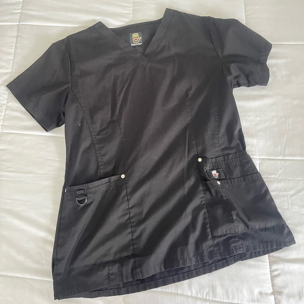 Dress a Med black scrubs set